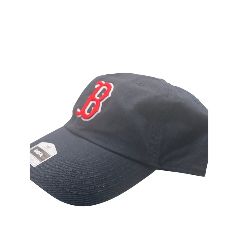 New Era Boston Red Sox MLB Clean Up Adjustable Dad Hat Cap Black Red Logo NWT